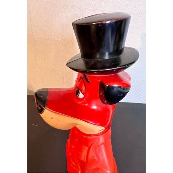 Vintage 1960’s Hanna-Barbera Huckleberry Hound Bubble Bath Coin Bank - Picture 8 of 14